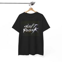 Daft Punk Chrome T Shirt Edm Techno Tour Merch Heavy Cotton Rainbow 4XL gray