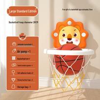 Kids' No-Drill Indoor Basketball Hoop - Suction Cup Mount & Silent Scoring Toy white