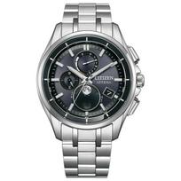 [CITIZEN] Attesa BY1001-66E Radio Watch Titanium Silver/Black black