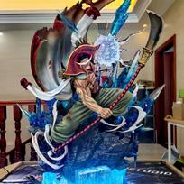Spot Pvc 40Cm Edward Newgate Action Figure -Lx Gk Statue Whitebeard One Piece Collectible Toy Room Desktop Decoration Toy gray