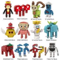 12Pcs/Set Steal A Brainrot Series Peripheral Building Block Toy Model Figure, Building Blocks,Assemblable Toys,Boys Girls Gifts beige