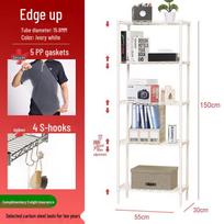 Multi-Layer Kitchen Microwave Oven Storage Rack Metal Floor Shelf for Household Sundries 2-Tier [35*25*35] balta