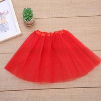 Elastic Tulle Tutu Skirt For Girls Multicolor Layered Mesh Ballet Dance Costume Kids Teen Party Performance Dress Up S beige