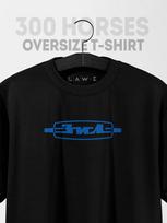 Oversized T-Shirt with ZIL Print 2XL gray