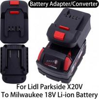 Battery Adapter/Converter for Lidl Parkside X20V Li-ion tools to Milwaukee 18V Li-ion Battery Adapter power tool accessories