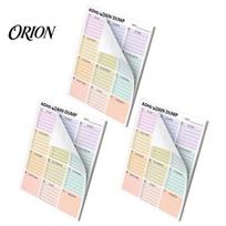 Brain Dump Notebook A5 Planner, Tear-off Daily Task Pad with 50 Compact Workbook Sheets, Thickened Paper Notepad for Organizing Thoughts And 3pcs B