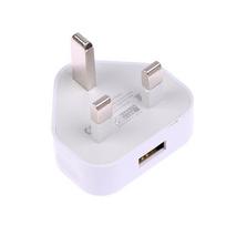 Universal UK Plug 3 Pin Wall Charger Adapter With 1/2 USB Ports Charging For Iphone 11 For Samsung/Huawei Charging Charger