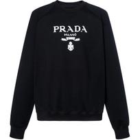 PRADA Medvilninis Fleece su spauda Crewneck džemperis UJL1901YYB-F0806-S-202 L black