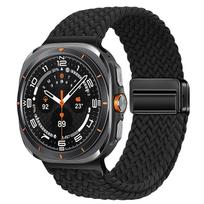 Magnetic Braided Band For Samsung Galaxy Watch Ultra Strap 47mm Nylon Pulseira Belt Bracelet Correa Galaxy Watch 2026 ultra 2 Galaxy watch ultra juoda