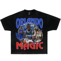 Vintage Orlando Magic Graphic T-Shirt NBA Shaquille O’Neal 90s Retro Basketball L blue