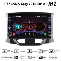 2 din Android automobilinis stereofoninis radijas, skirtas LADA Xray 2015-2019 su mygtuko rankenėle GPS navigacija Carplay multimedijos vaizdo grotuvas 2+32GB 1+16GB gray