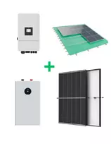 5 kW saulės elektrinė + 16 kW Deye kaupiklis + montavimo konstrukcija