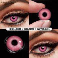 Eyeshare Helovino spalvoti kontaktiniai lęšiai Cosplay užtemdantys lęšiai Akli juodi lęšiai Balti katės akių kontaktiniai lęšiai brown