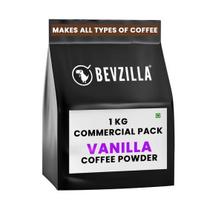 Bevzilla 1kg Vanilla Instant Coffee Powder | Makes 500 Cups | Made For HoReCa gray