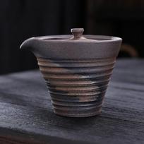 160ml Handheld Teapot Coarse Pottery Teapot Vintage Tea Brewing Single Pot Light Luxury Vintage Please refer to the detai black
