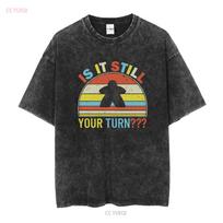 Board Game T Shirt Funny Carcassonne Meeples vintage Washed Versatile graphic Unisex Stylish fashion Comfortable M black
