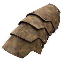 4 Layer Knight Gauntlet Medieval Arm Cuffs Renaissances Costume PU Arm Bracers bronza
