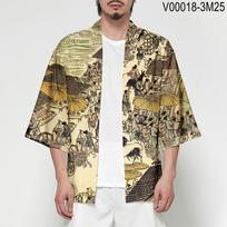 Japoniški tradiciniai kostiumai berniukams mergaičių mada kimono haori kardiganų striukė vaikams paplūdimio dėvėjimas apsiaustas 6XL black