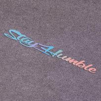 Car Windshield Stickers Graphics Stay Humble Self-Adhesive Windscreen Decoration Van Camper Caravan Body Side Decor Decal gray