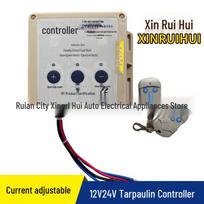 High Current 12V/24V Smart Tarpaulin Motor Controller with Remote for Trucks 24V High Current Tarp Controller