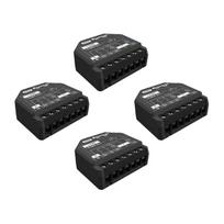 4 išmaniųjų valdiklių komplektas Shelly 2PM Gen3, Wi‑Fi ir Bluetooth