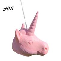Backyard Squirrel Food Dispenser Unicorn Head Feeder, Funny Animal Face Hanging Garden Outdoor Feeder Big Mask Style Wildlife for Patio Decor