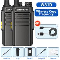 2PCS Baofeng GMSK Digital Analog Walkie Talkie W31D Encrypted Call Noise Reduction HD Radio Skan Frequency Ham Radio BF-888s USB Plug