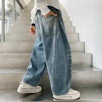 Big Boys Loose Fit Casual Denim Jeans Spring Season 140cm mėlyna