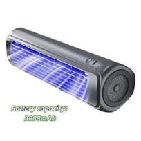 USB Rechargeable USB Rechargeable Fan Leafless Cooling Fan for 5V/2A 3000mAh Home Use pilka