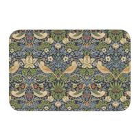 William Morris Compton Floral Print Doormat Non-Slip Entrance Bathroom Kitchen Door Floor Mat Garage Rug Toilet Footpad Carpet 40cmx60cm beige