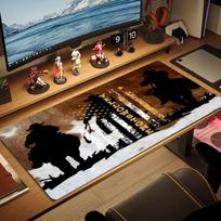 Yellowstone Color Mouse Pad Large Gaming Table Cushion Non-slip Laptop Tablet Big Mousepad XXL Mat Mini PC Playmat With Lock edge 30cmx60cm(11.8x23.6inch) brown
