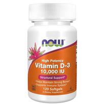 Now Foods Vitamin D-3 10,000 IU Softgels 120 Tablets 1 pcs