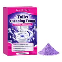 Toilet cleaner, foam-soaked powder, convenient home maintenance, suitable for ceramic cleaner pink