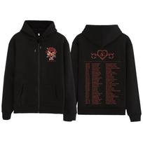 Sabrina Carpenter Short N' Sweet Tour Zipper Hoodie Sabrina S juoda