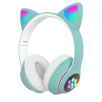 Šviečiančios katės ausų STN-28 Bluetooth žaidimų ausinės