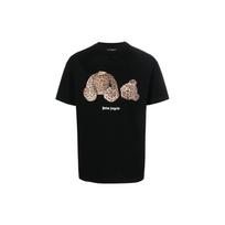 PALM ANGELS Leopard Bear Classic T shirt PMAA001S22JER0181060 L gray