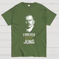 Forever Carl Gustav Jung Cotton Summer Casual Cool Loose T-Shirt XXL alyvuogės