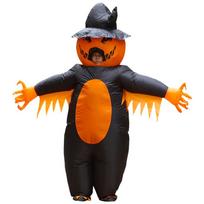 Helovino Juokingi Kostiumai Siaubingas Vaiduoklis Moliūgų Žmogus Pripučiami Kostiumai Mirusiųjų Diena Karnavalo Šventė Cosplay One Size black