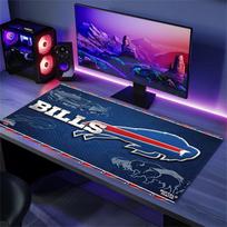 Buffalo Bills Color Mouse Pad Large Gaming Table Cushion Non-slip Laptop Tablet Big Mousepad XXL Mat Mini PC Playmat With Lock edge 30cmx60cm(11.8x23.6inch) black