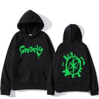 Katseye Prekės Gnarly Logotipo Spausdintas Džemperis Vyrams Moterims Laisvas per didelis džemperis hip hop street wear vintage Vilnos Ilgomis rankovėmis drabužiai L black
