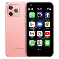 SOYES XS12 Super Mini telefonas 4G LTE 3GB 64GB Android 9.0 Octa Core 3.0 colių 5MP /13MP kamera mažas išmanusis telefonas 3+64GB rožinė