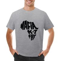 Mafijos K1 Fry marškinėliai, sunkiasvoriai, anime drabužiai, vintažiniai marškinėliai, vyriški medvilniniai marškinėliai 4XL gray