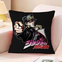 JoJo Bizarre Adventure Pillowcase Toon Gift Cushion Cover Bedroom Home Sofa Chair Seat Decor Pillow Case 16x16Inch white