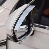 For Volkswagen VW Tiguan 2017-2024 Chrome Rearview Mirror Visor Guard Cover Trim white