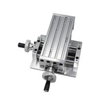 High-Precision Multifunctional Mini Milling Machine with Bench Drill Vise and XY Axis Dovetail Work Table