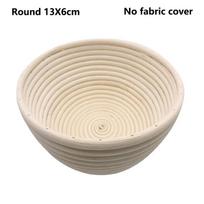 Rotango duonai atsparus krepšelis Natūralus ovalus rotango pintos tešlos fermentacijos duonos krepšelis Round 13X6cm beige