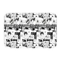 Deathes Anime Note Priekinės Durų Kilimėlis Neslystantis Vidaus Sveikinimo Vandeniui Atsparus Durų Kilimėlis Svetainė Įėjimo Kilimas Kilimas Pėdos Kilimėlis 60cm x 90cm gray