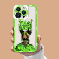 Singer B-Billies E-Eilishs Clear Phone Case For Redmi K40 K60 15C 14C 13C 13 12 12C 10 10C 10A 9 9C 9A 8 7 A1 A2 A3 A5 Pro Cover Redmi 9A white