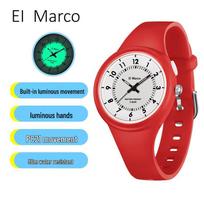 Little Elephant Marco Kids' Luminous Waterproof Quartz Watch - Japanese Movement blue