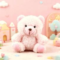 Mini Teddy Bear Bulk,Small Stuffed Animal Toy, Soft Plush Mini Teddy Bears for Baby Shower Graduation Wedding Birthday Party 1pcs white